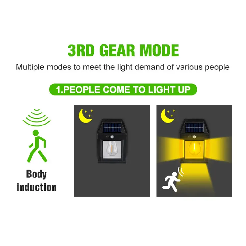 Solar Powered Wall Light – Outdoor Solar Lamp for Home & Garden