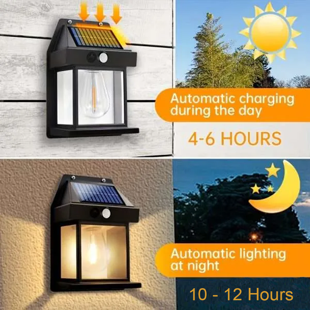 Solar Powered Wall Light – Outdoor Solar Lamp for Home & Garden