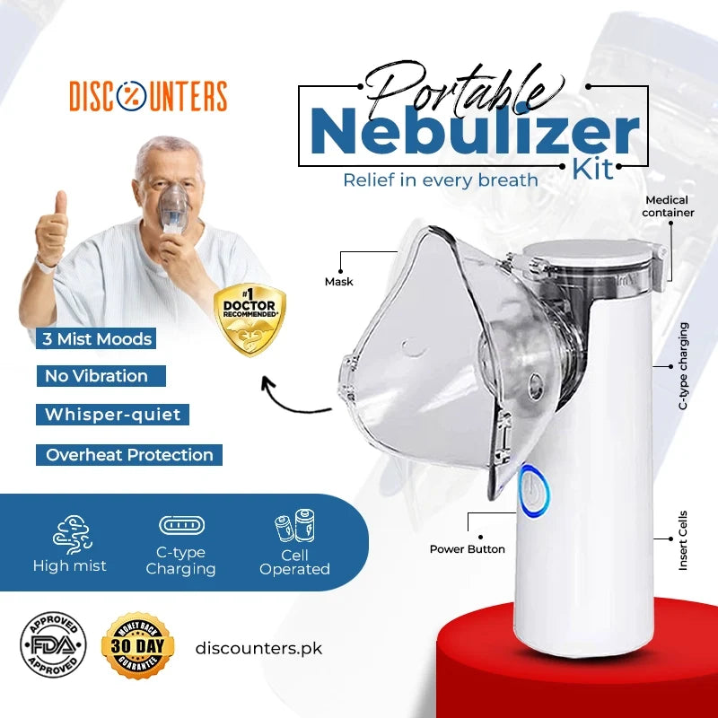 Portable Nebulizer Kit – Compact Breathing Treatment Device