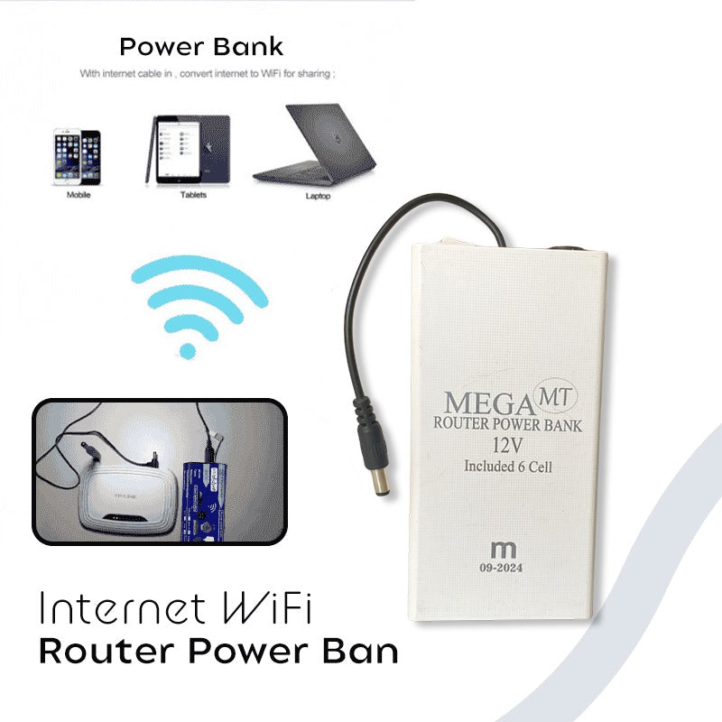 12W Mini UPS Power Bank for WiFi Router – Backup Power Supply