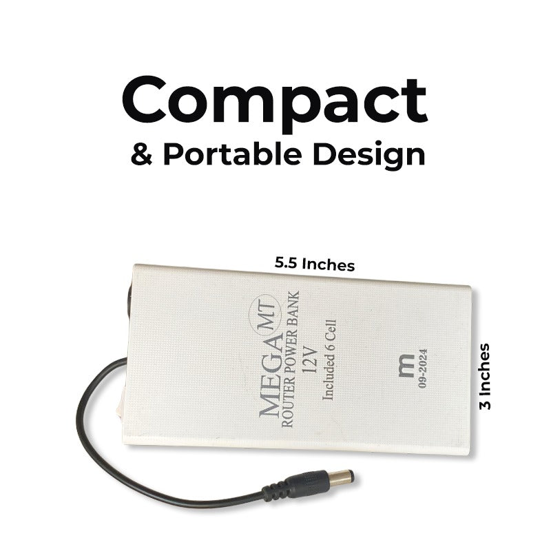 12W Mini UPS Power Bank for WiFi Router – Backup Power Supply