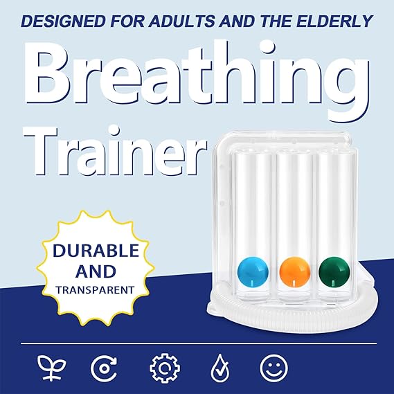Breathing Training Spirometer – Respiratory Exercise Device
