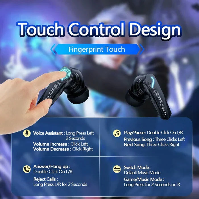 GM2 Pro TWS Wireless Earbuds – Bluetooth Gaming Earphones