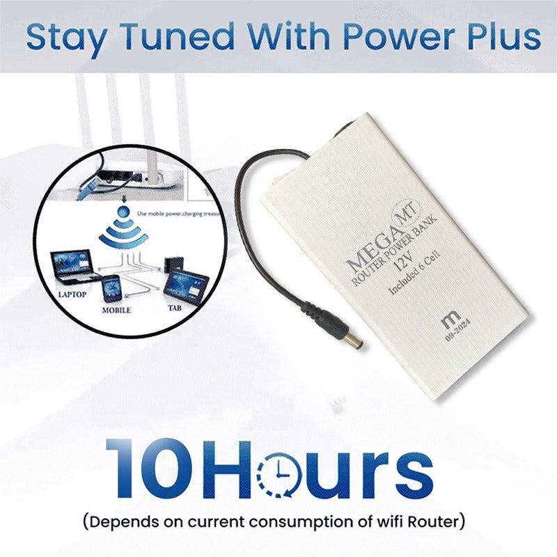12W Mini UPS Power Bank for WiFi Router – Backup Power Supply